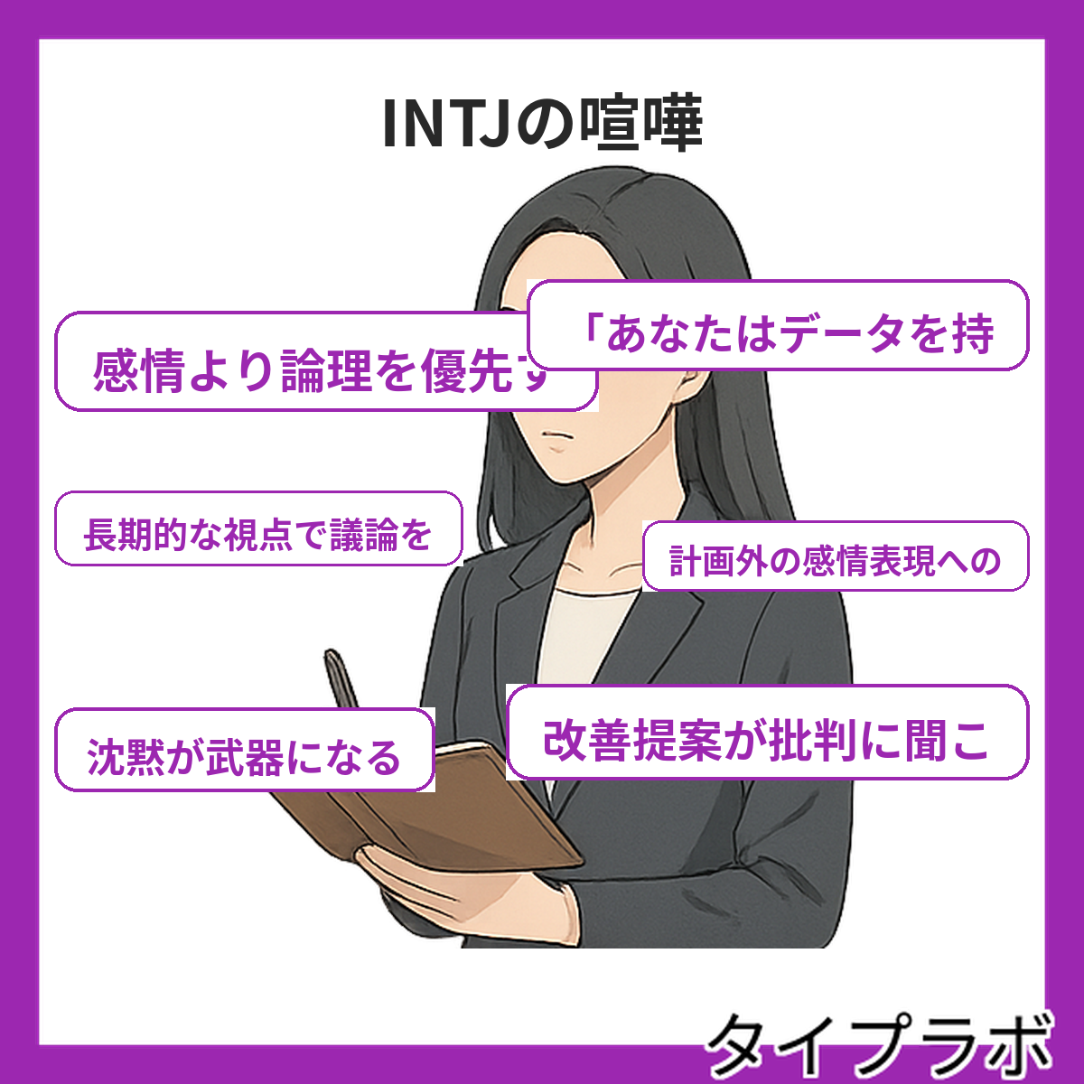 INTJの喧嘩の特徴