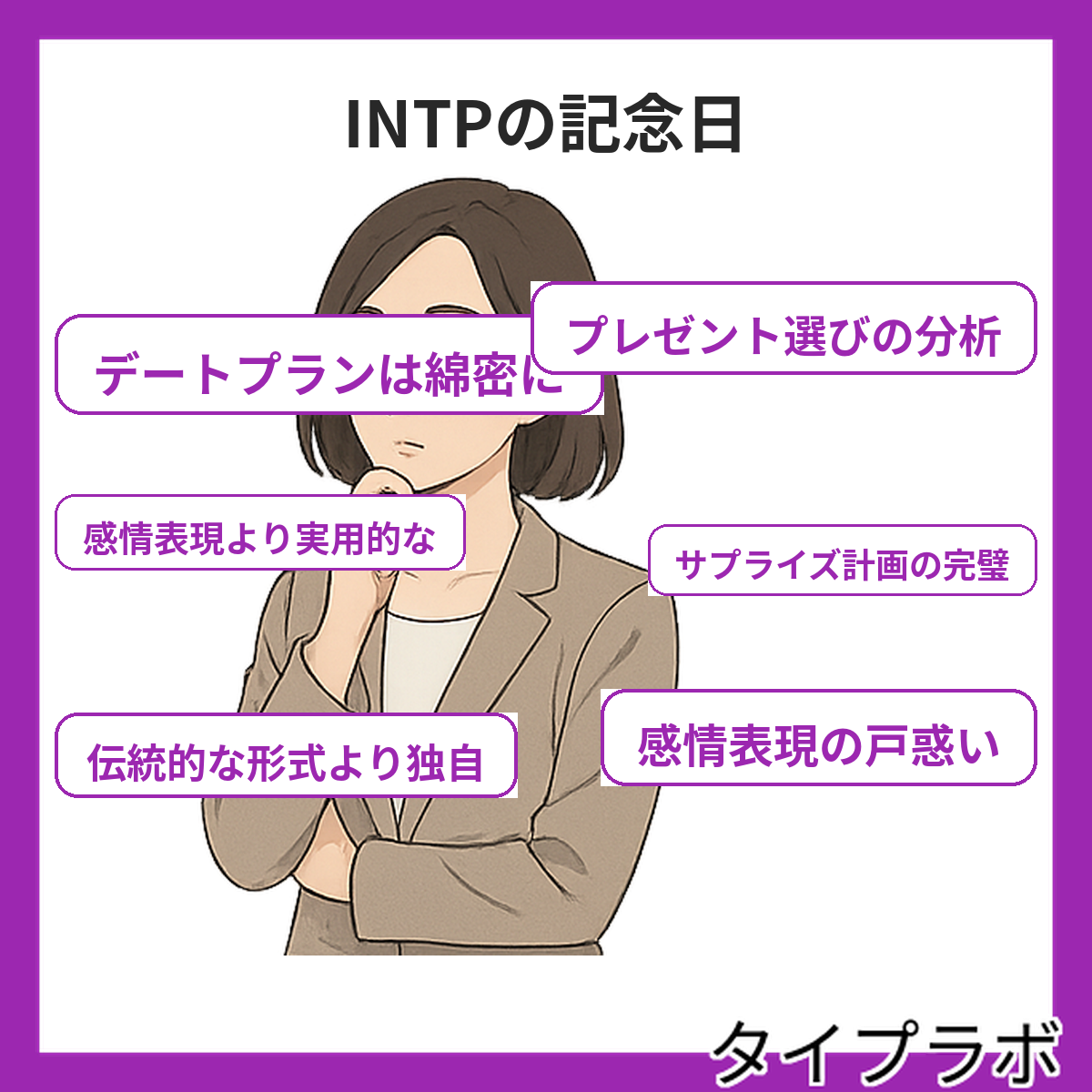 INTPの記念日の特徴